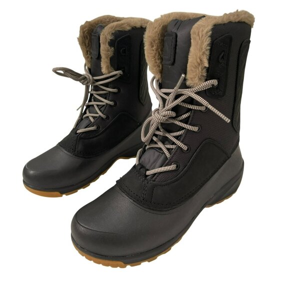 The North Face Waterproof Shellista IV Black Winter Boots Faux Fur Size 8 NEW - Picture 3 of 11
